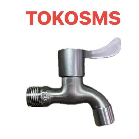 Kran tembok stainless sus 304 kran air warna stainless doff sus304