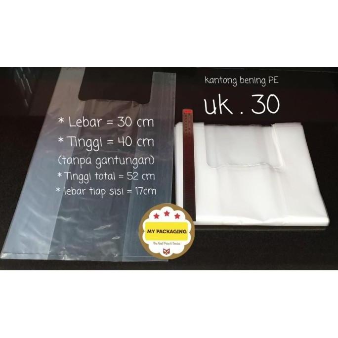 Akukamu- Kantong Plastik Bening Tebal 30 X 50Cm - Diamond