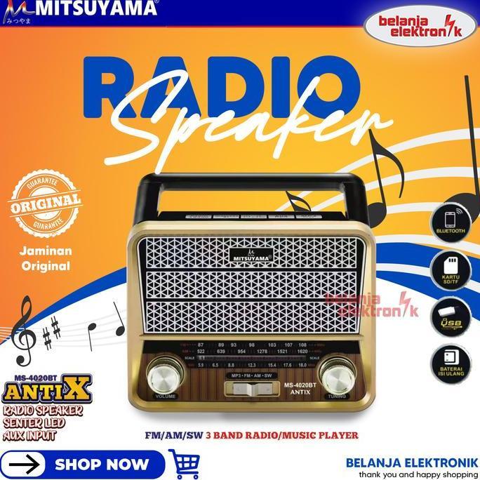 RADIO SENTER PORTABLE MITSUYAMA MS-4020BT ANTIX