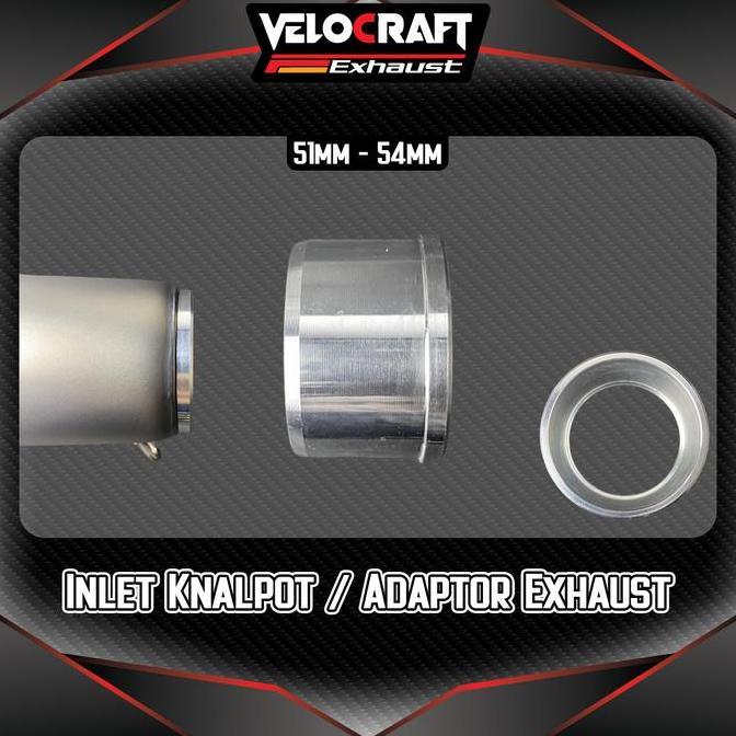 Murah Velocraft Inlet Knalpot Adaptor Converter Konventer Knalpot 50Mm 54Mm