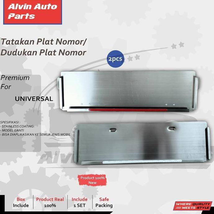 Sale Tatakan Plat Nomor Mobil Stainless / Dudukan Plat Nomor Mobil Stainless