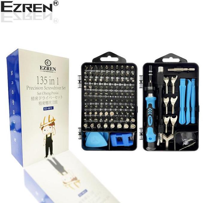 Xx1X- Ezren Ez-3 135 In 1 Obeng Set Lengkap Torx Screwdriver Magnet