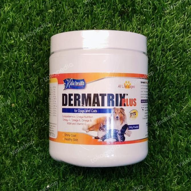 Dermatrix Plus Bubuk Suplement Bulu&Kulit Kucing Anjing 240gt
