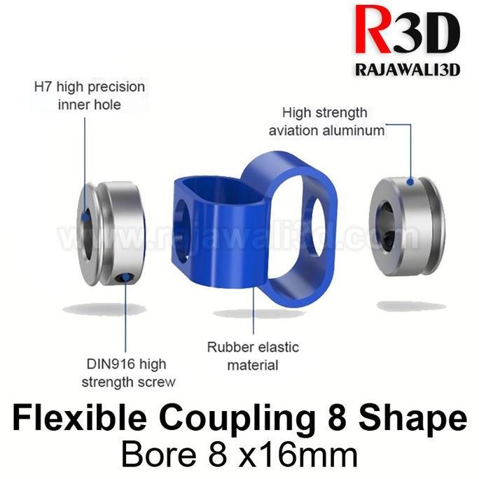 Coupler Flexible Double Loop 8 Shape Encoder 8x16mm