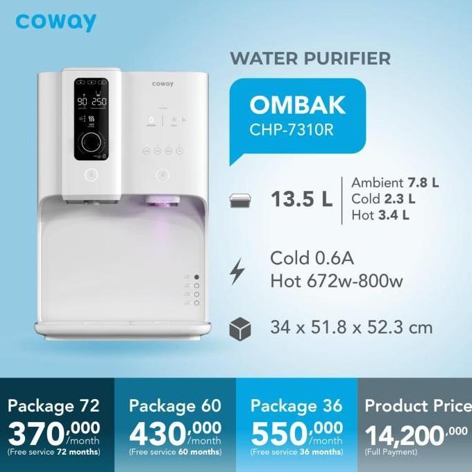 Coway Ombak Dispenser Ro Pemurni Air Minum Water Purifier Langganan Kontrak Murah