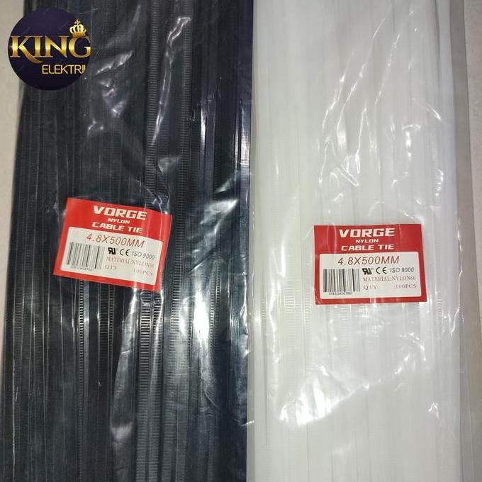 Kabel Ties Cable Pengikat Vorge 4.8 X 500 Mm 4,8 X 50 Cm 50Cm 500Mm 4.8X500 4,8X500 Promo