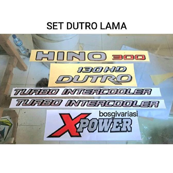 Promo Stiker Hino 300 Dutro 130Hd Xpower / Stiker Hino Dutro Turbo Intercooler Xpower / Sticker Dutr