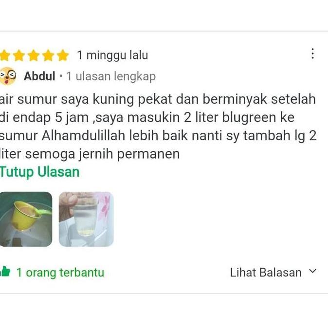 Sandagang78 - Obat Penjernih Air Sumur Bor, Kolam, Aquascape, Rawa, Akuarium Ikan