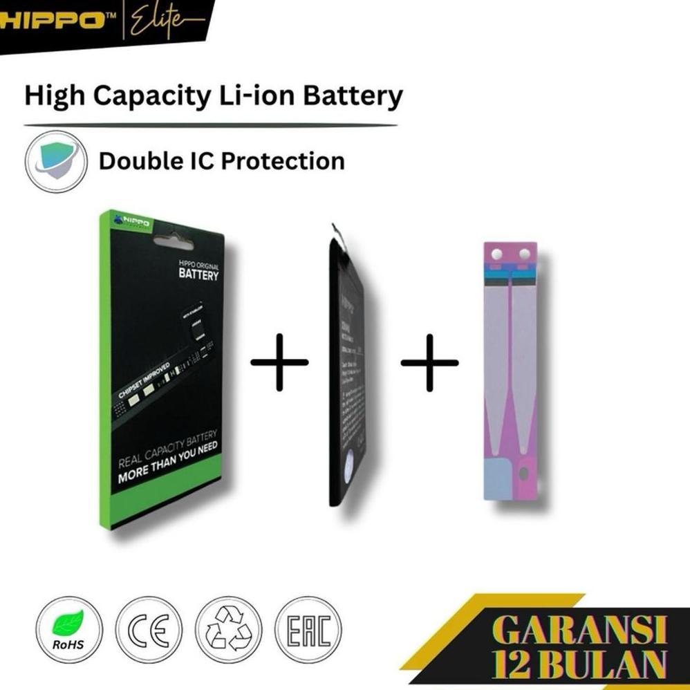 Hippo Baterai Iphone 6S Plus 6S+ Battery Batre Original Celll Batere Premium