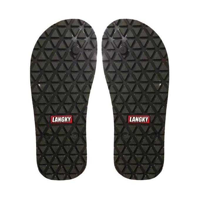 Kingg- Sandal Jepit Kekinian Langky Flip Flop Sypr Cinque Tebal Anti Air Pria