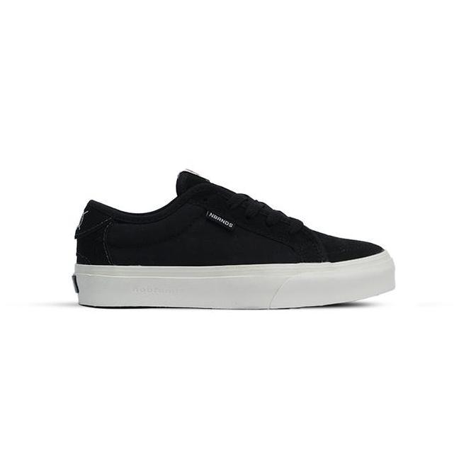 Kingg- Sepatu Nobrands Footwear Medulla Korjan Koruptor Black & White Sneakers Pria Nita Canvas Casu