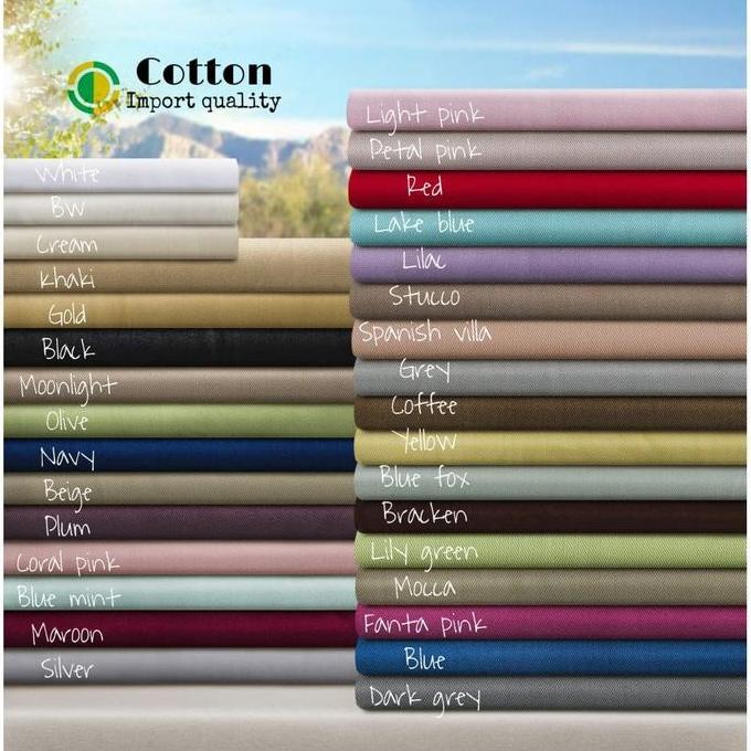 NEW KAIN KATUN JEPANG POLOS METERAN /JPN S POLOS ORI