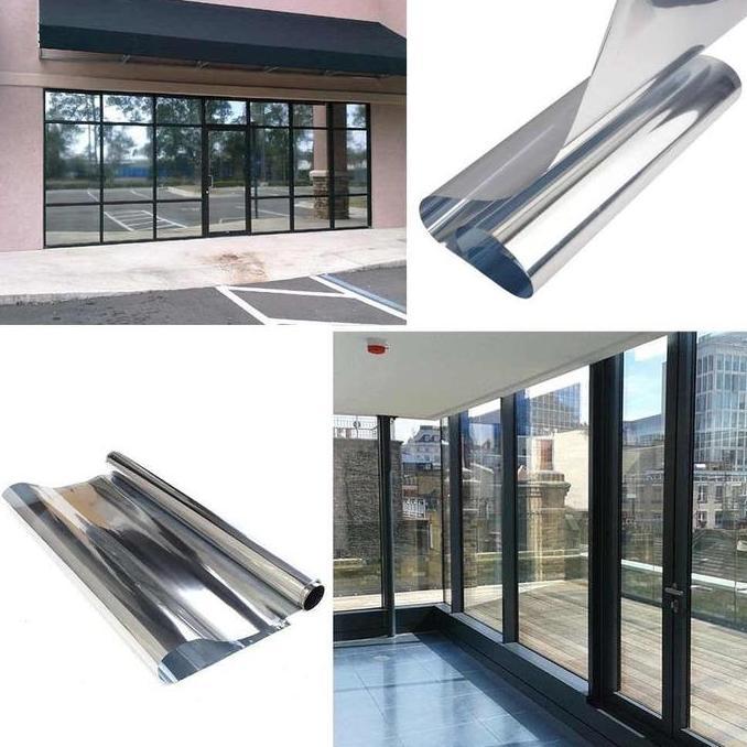 Rafariki - Roll Kaca Film One Way Silver Reflective SUNPROTECT Untuk Rumah Gedung Kantor SPARTA Mirr