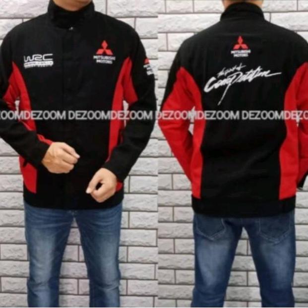 Cardigan Pria Jaket Mitsubishi Motor Competition Ralliart Outdoor