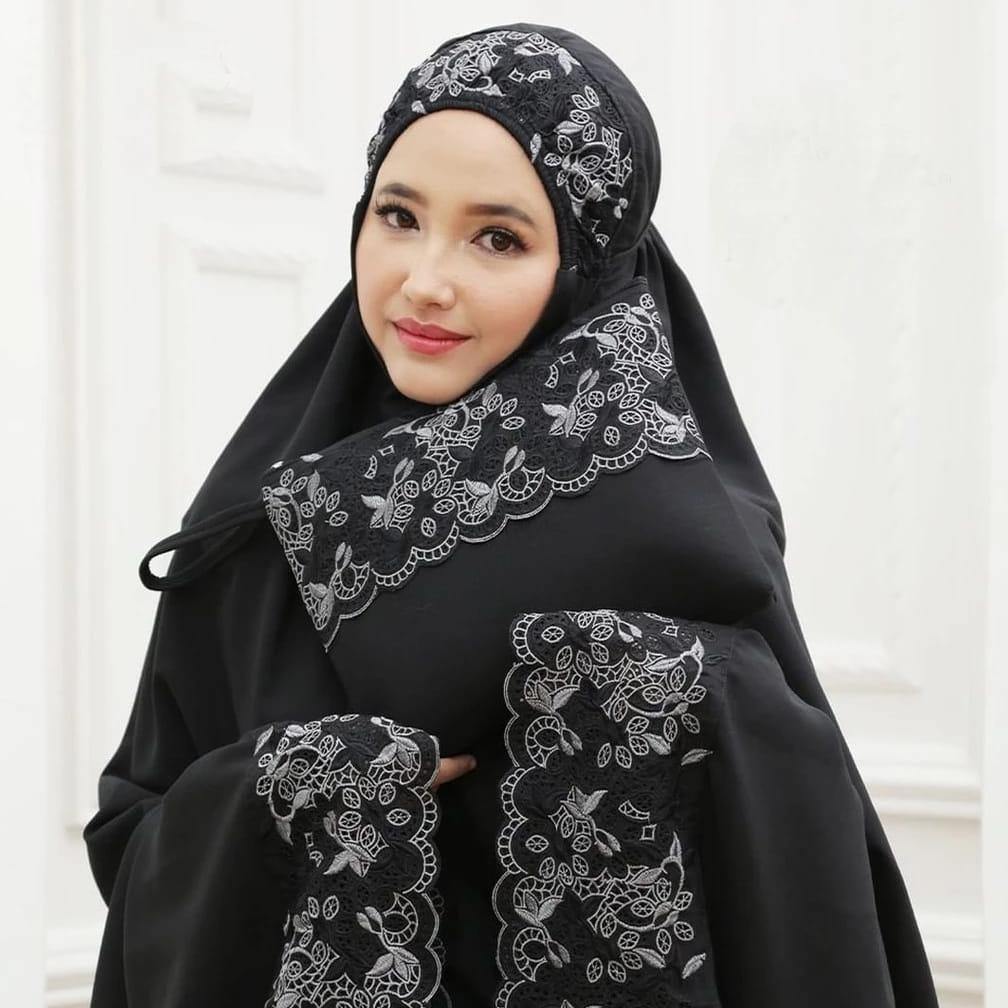 Diskon Dzakiyya - Mukena  Syahbani | Mukena Dewasa Bordir Katun Premium Jumbo Lembut Cantik
