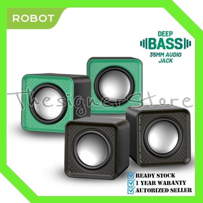 ROBOT RS260 Speaker Komputer Laptop PC Speaker Bass Super Bass Portable - Garansi Resmi 1 Tahun