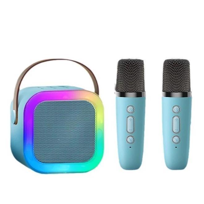 Speaker Karaoke Bluetooth Mic Actual Set Salon Mini Portable Full Bass Portable Wireless