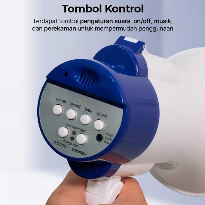 COD Toa Speaker Megaphone Alat Pengeras Suara Dengan Voice Record Perekam Suara Dan Musik MP3 Player
