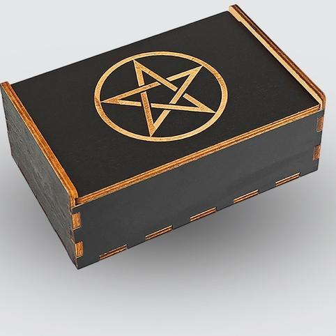 Tarot Oracle Kotak Tarot Kayu Premium Box Tarot Card Wood - Indo Tarot