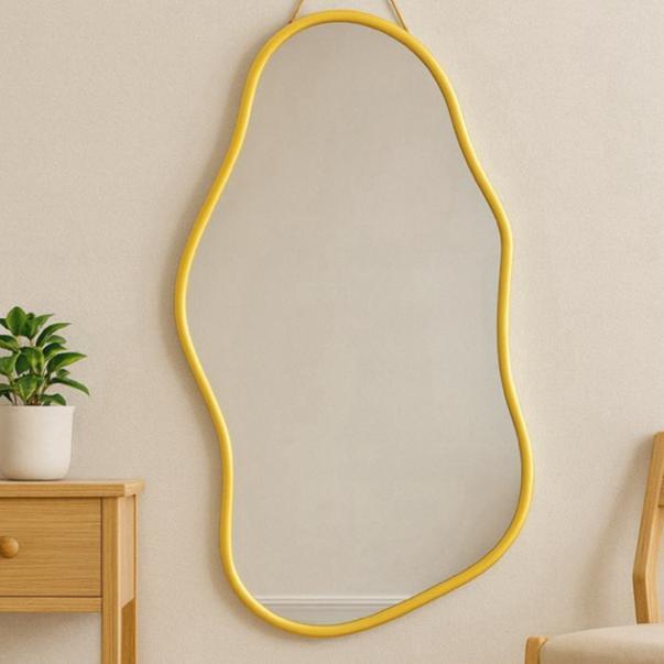 Cermin Aesthetic Abstrak Lampu Led