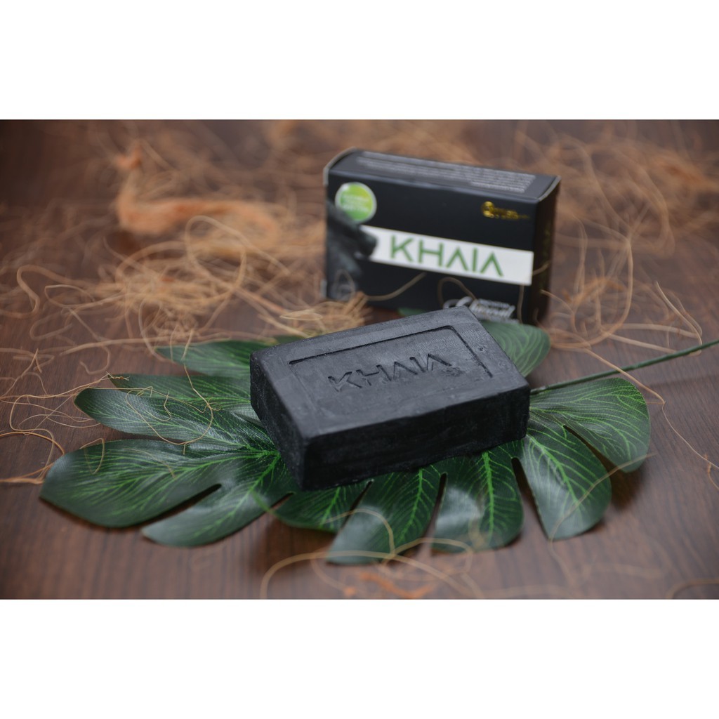 Khaia Skincare Binchotan Brightening Charcoal Soap Sabun Pencuci Muka Arang Perawatan Pembersih Waja