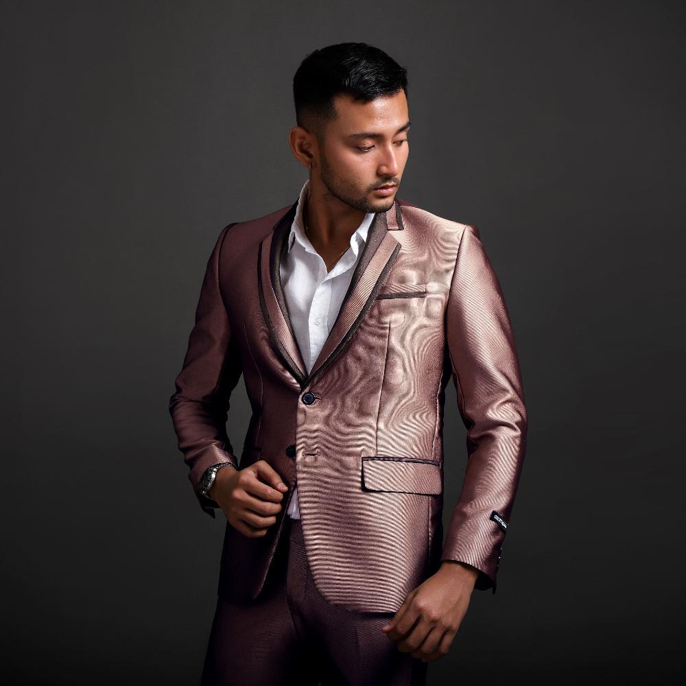 Diskon Jas Pria Pengantin Formal - Setelan Jas Pengantin - Setelan Glossy Blazer - Goldy Outfit