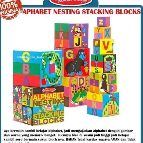MAI592 MELISSA DOUGH ALPHABET NESTING STACKING