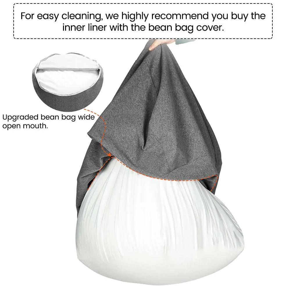 1/2Pc Sofas Cover Removable Lazy Sofa Inner Liner Anti-Fouling Replacement Bean Bag Inner Liner Bean