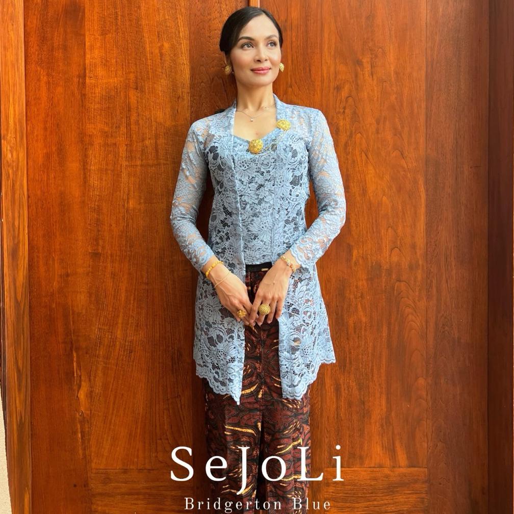 Diskon Kebaya Panjang Bali Brokat Semi Prancis | Kebaya Sejoli Premium | Kebaya Bali Kutubaru Modern
