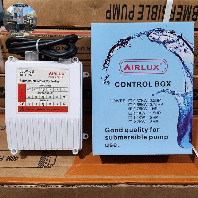 Control Box Pompa Satelit 1 Hp 0.75 Kw Airlux High Quality