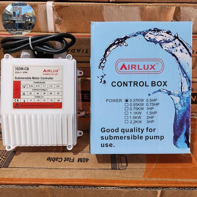Control Box Pompa Satelit 0.5 Hp 0.37 Kw Airlux Baru