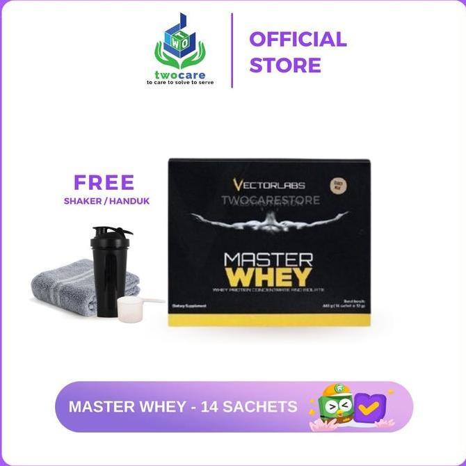 VECTORLABS MASTER WHEY 1 LBS 12 SACHET WHEY PROTEIN Diskon
