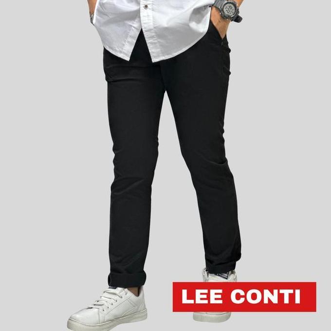 Lee Conti Celana Panjang Pria Chinos Stretch ( Ta )