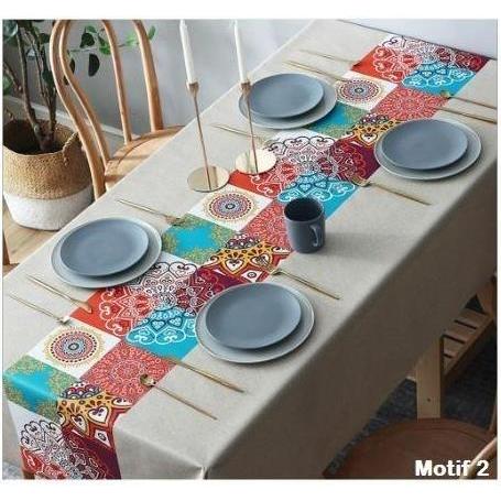 TAPLAK MEJA BOHEMIA WATERPROOF 140 x 200 CM TAPLAK MEJA PREMIUM BOHEMIAN TABLECLOTH BOHEMIAN TEBAL S
