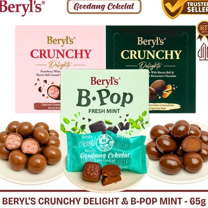 Beryls Classic Tiramisu Almond Green Tea Milk White Chocolate 65G Beryls Coklat Cokelat Malaysia