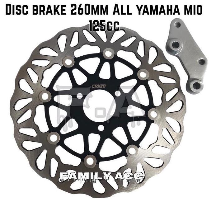 PIRINGAN CAKRAM DISC DEPAN 260MM COPY TDR/ PSM VARIASI ALL YAMAHA 125CC MIO SOUL GT 125/ X-RIDE 125/