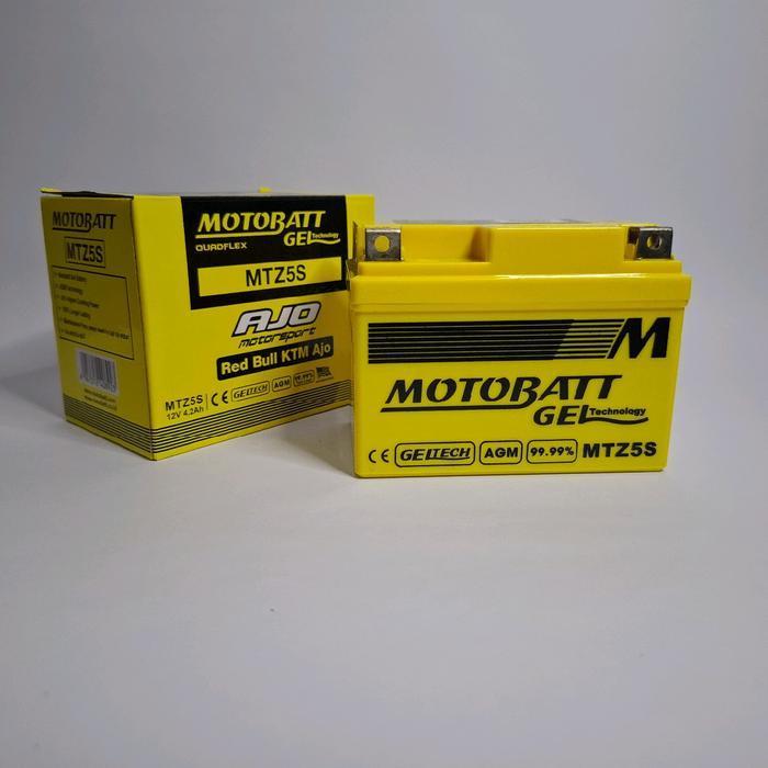 AKI MOTOR BEAT, VARIO 110, SCOOPY, REVO, BLADE, MOTOBATT MTZ5S AKI KERING ORIGINAL DAN TERPERCAYA