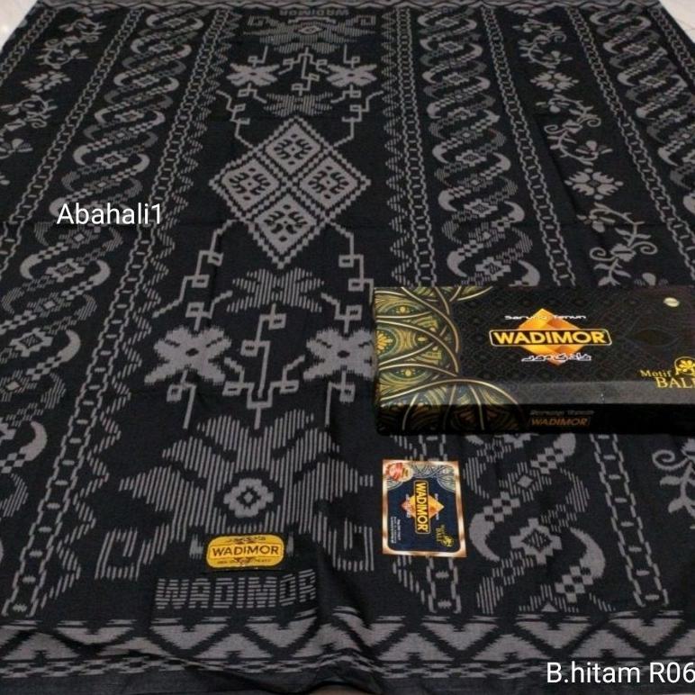 ORIGINAL SARUNG WADIMOR HITAM SARUNG WADIMOR MOTIF BALI SARUNG WADIMOR SARUNG HITAM