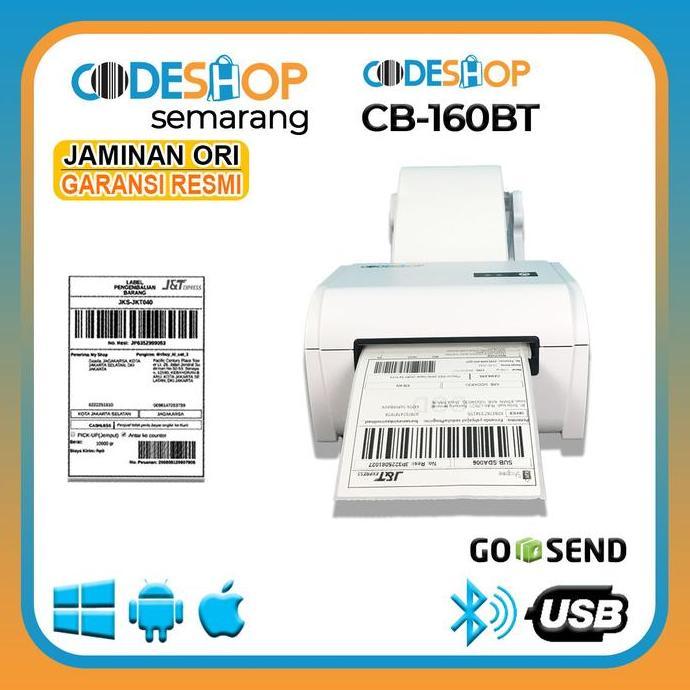 Juilooshophs - FREE LABEL THERMAL - Printer Label Resi Codeshop CB-160BT Bluetooth