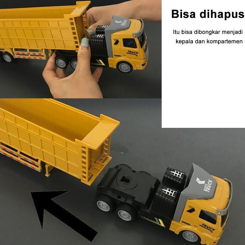 big sale mainan truck trailer rc mainan truk semi trailer remote control semi trailer dump truck rc