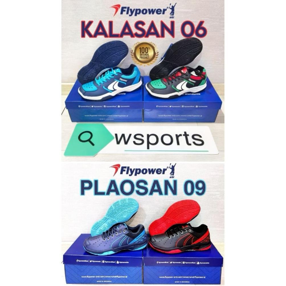 HOT DEALS [Boleh Tukar Ukuran] Sepatu Badminton Flypower Plaosan Pawon Kalasan 4 5 6 7 9 04 05 06 09