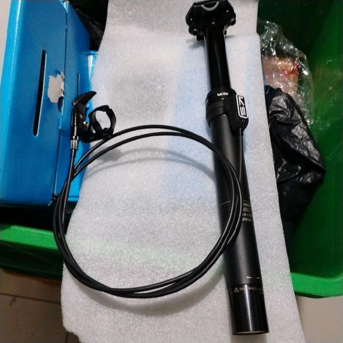 SEATPOST HIDROLIK 30.9 MM X 370 MM DROPPER POST TRAVEL 100 MM KABEL LUAR ORIGINAL DAN TERPERCAYA
