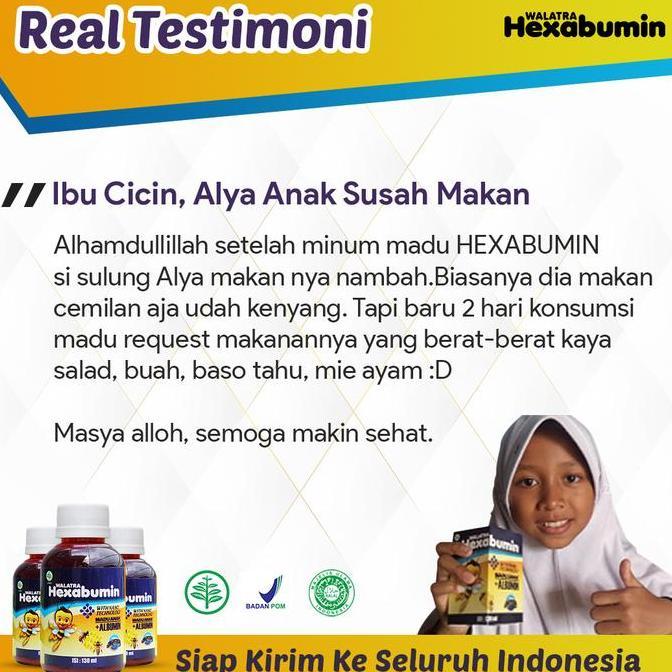 Lansungkirim- Vitamin Untuk Anak Cacingan, Sering Sakit Perut Dan Tidak Nafsu Makan - Hexabumin Untu