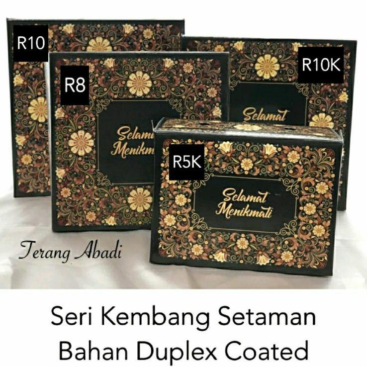 100Pcs Dus Nasi Kembang Setaman /Dus Roti /Dus Kue / Dus Snack Ultah/ Dos Hajatan/ Kerdus Nasi/ Kerd