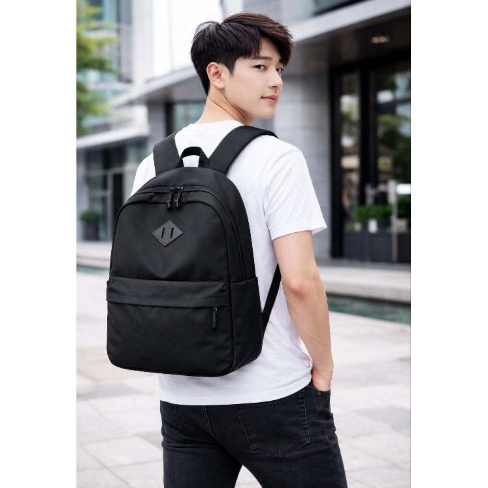 NEW Tas Ransel Korea PRIA&WANITA POLOS TAS SEKOLAH/Backpack Tas Ransel Polos Hitam