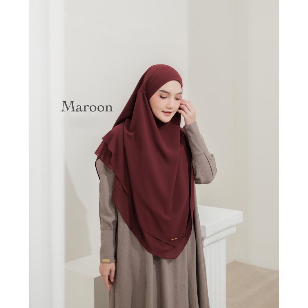 HEMAT Jilbab Instan Hijab Syari Khimar Ceruti Babydoll Premium French Khimar Syar'i Siti Aisyah Cada