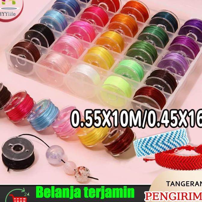 Benang Jahit Kulit 25Pcs/Box Jahit Benang Lilin Buatan Tangan Tali Lilin Tenunan Kulit