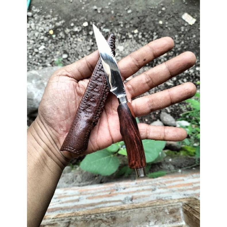 Pisau Kecil Baja Putih Pisau Mini Baja Hss