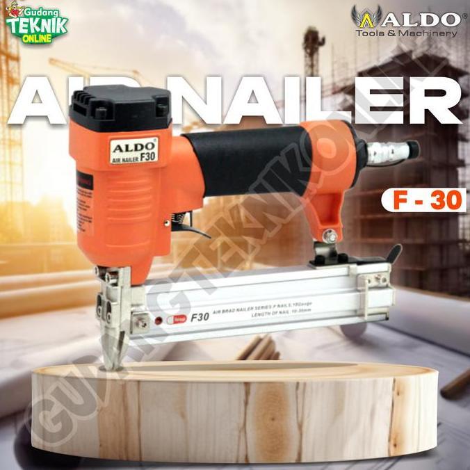 XERANA MESIN PAKU TEMBAK ANGIN F30 ALDO / Air Nailer Paku Lurus F-30 Alat Staples Stapler Paku Temba
