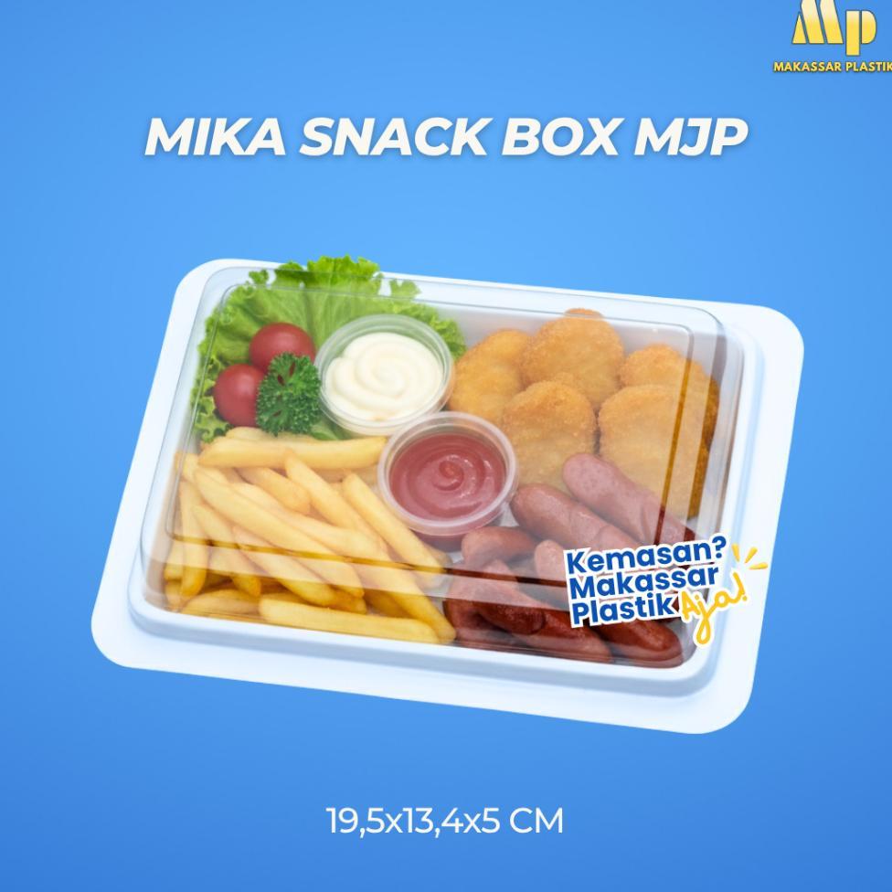 Mika Snack Box Mjp / Mika Snack / Mika Plastik @50 Pcs